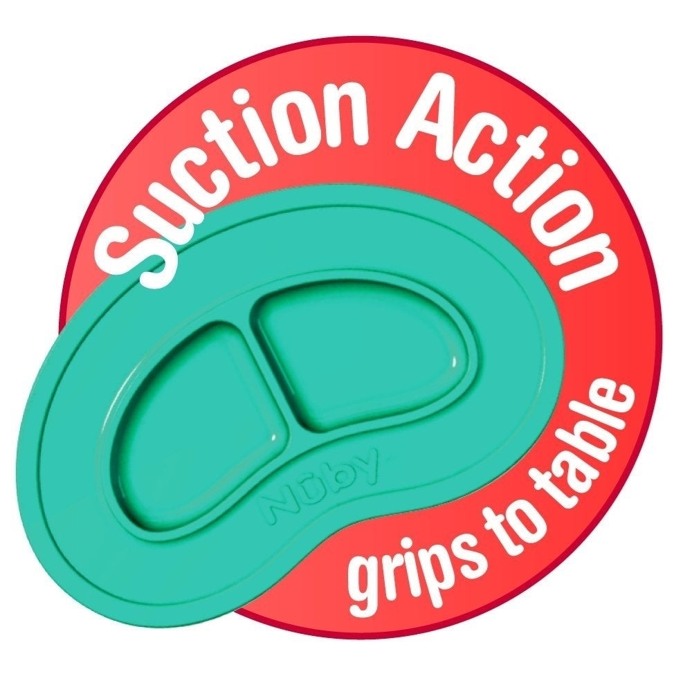 Sure Grip Miracle Mat 2-Section Plate | Grey #019I7