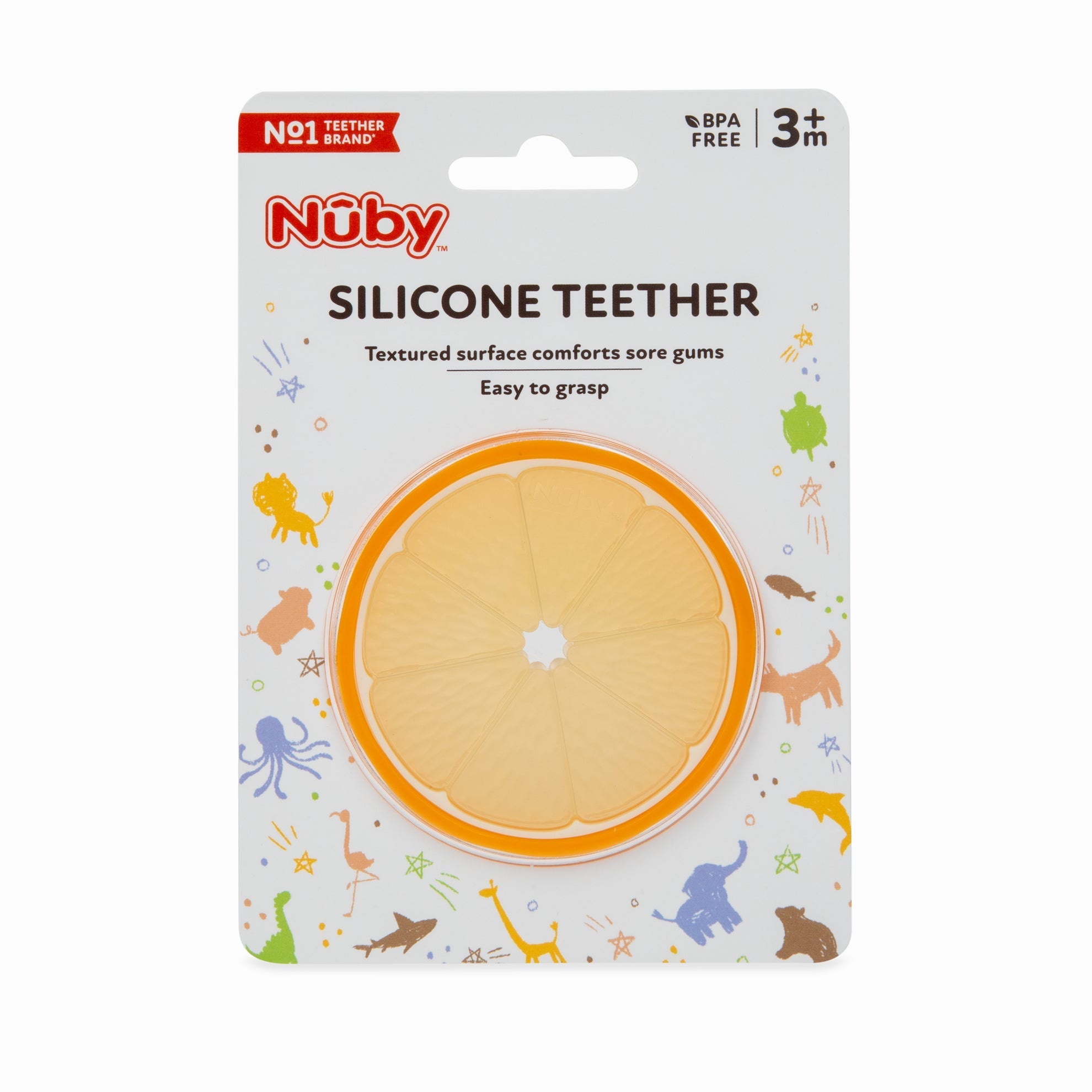Orange Slice Silicone Teether #0548J