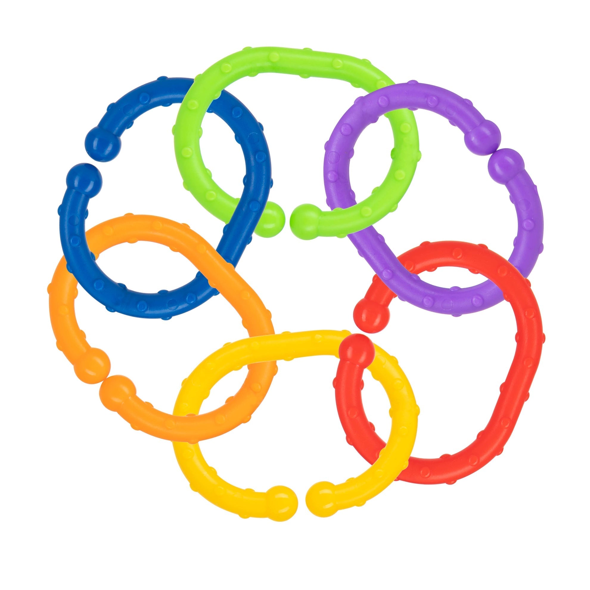 Linkables Teething Toys - Primary Colors - 18 pack #16134