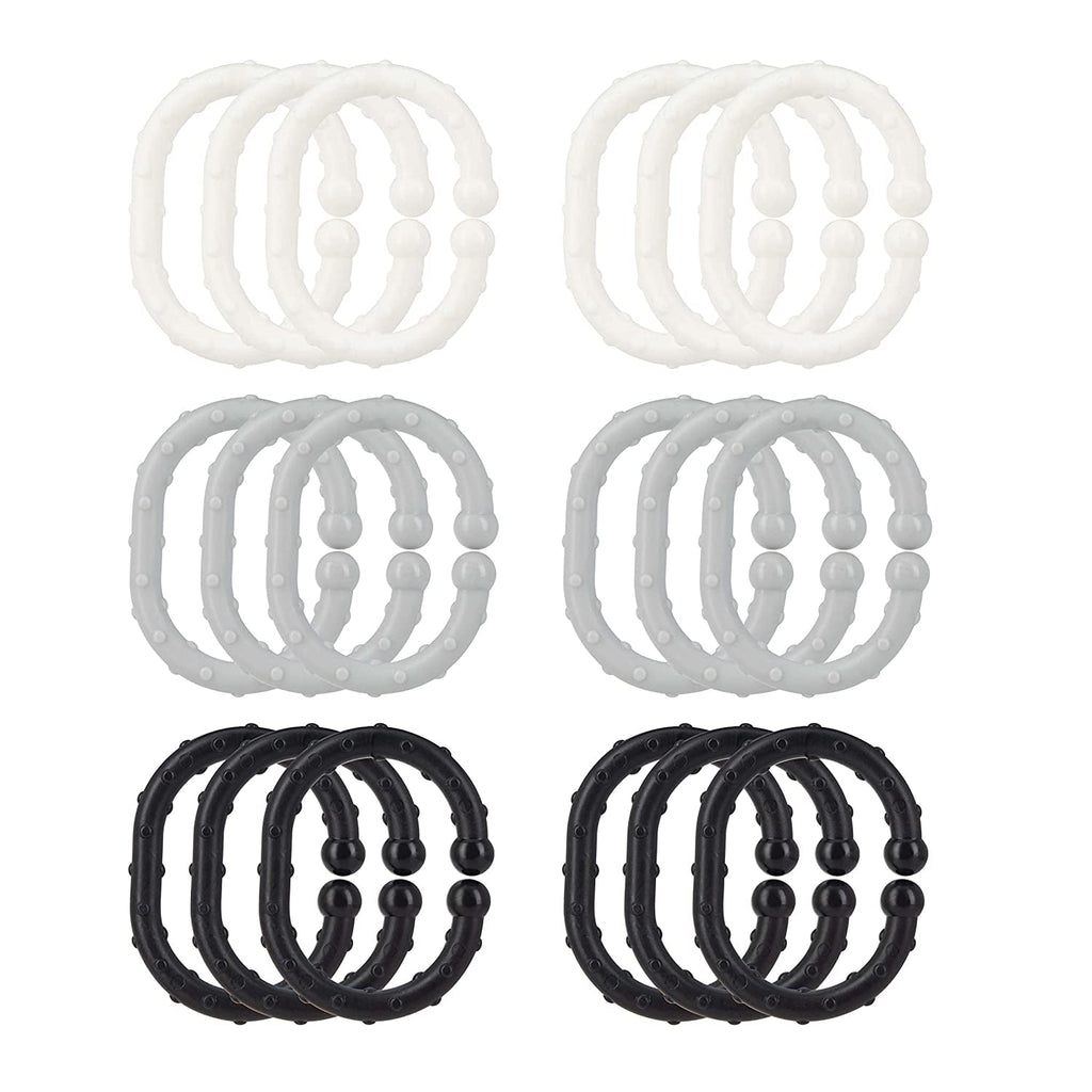 Linkables Teething Toys - Black, Grey, & White - 18 pack #162VH