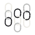 Linkables Teething Toys - Black, Grey, & White - 18 pack #162VH