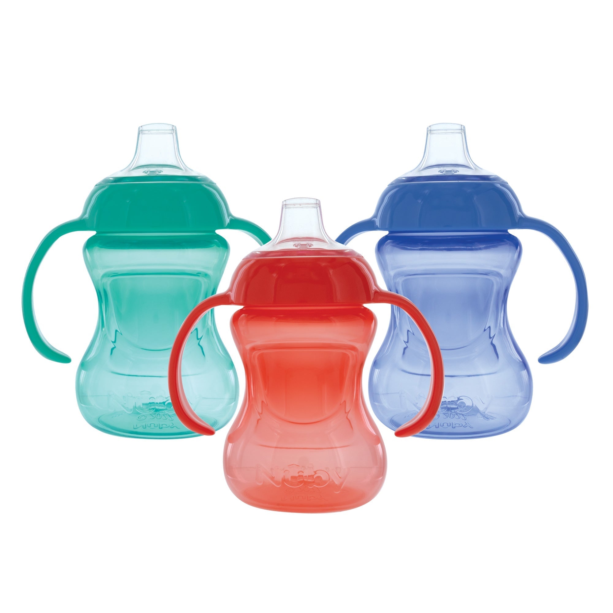 2-Handle Mini Grip N’ Sip Training Sippy Cup (3 Pack) | Green/Red/Blue #3911C