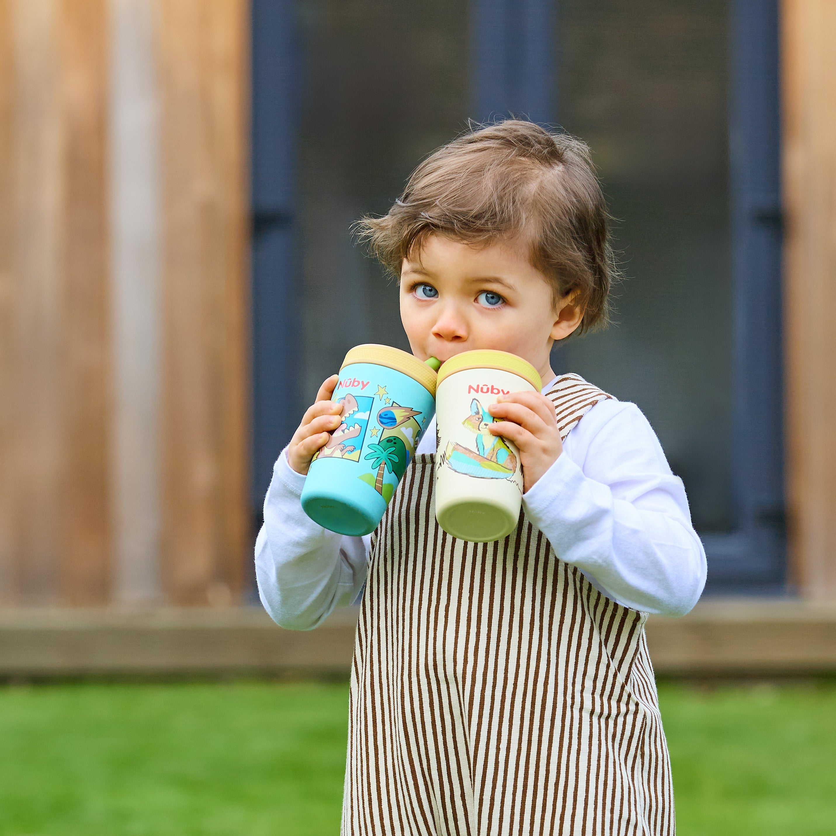 Thirsty Kids Flexstraw Stainless Steel Cup | Dinosaurs #0273V