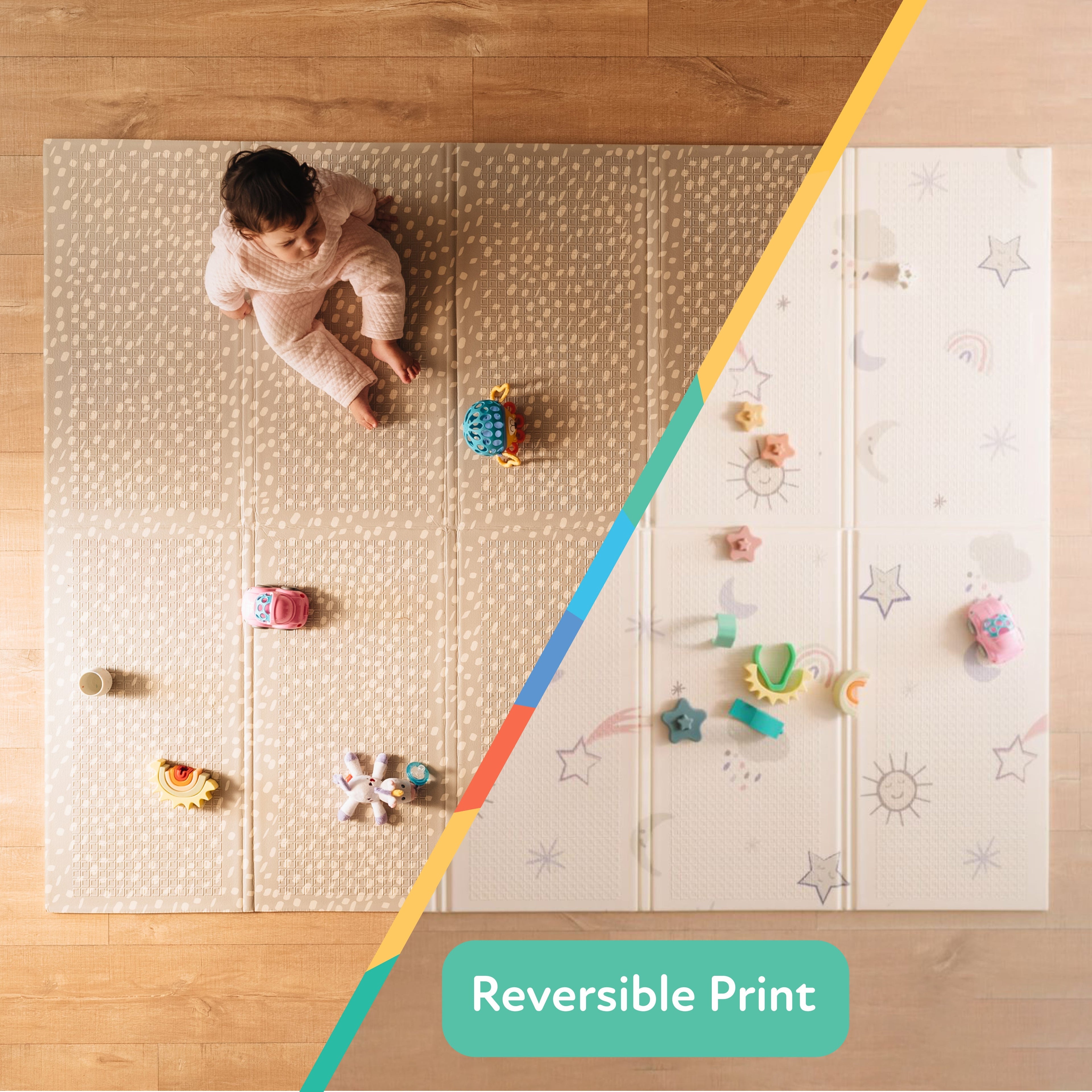 Reversible Floor Mat | Rainbows & Sky #095XU