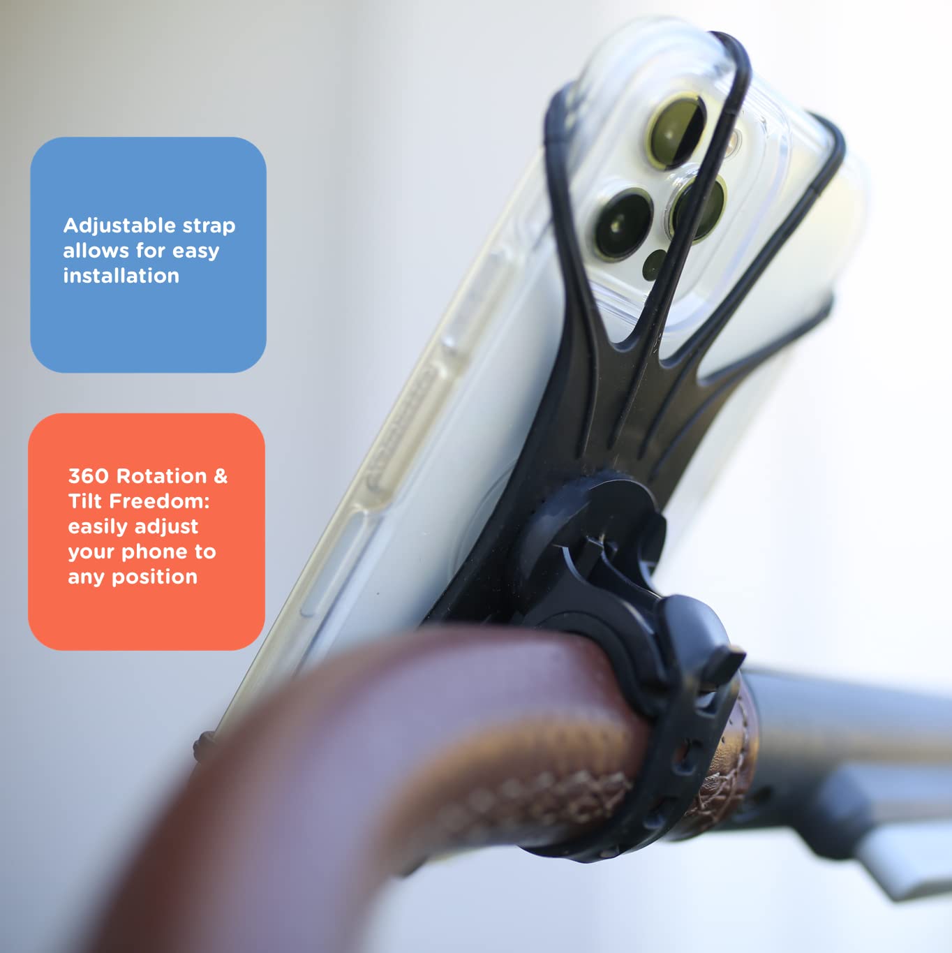 Silicone Stroller Phone Holder (2 Pack) #057L2