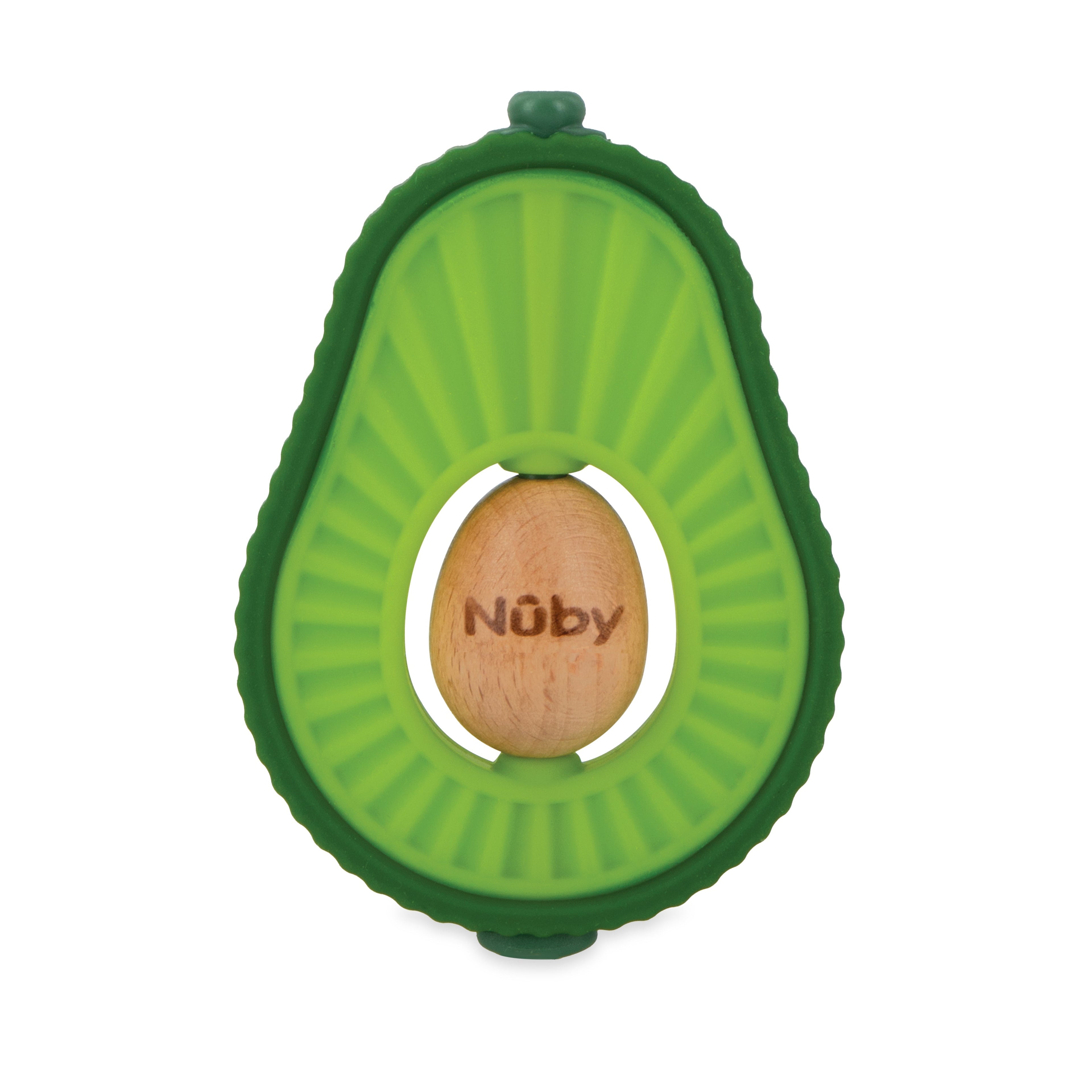 Avocado Muncher Wood and Silicone Teether #322RJ