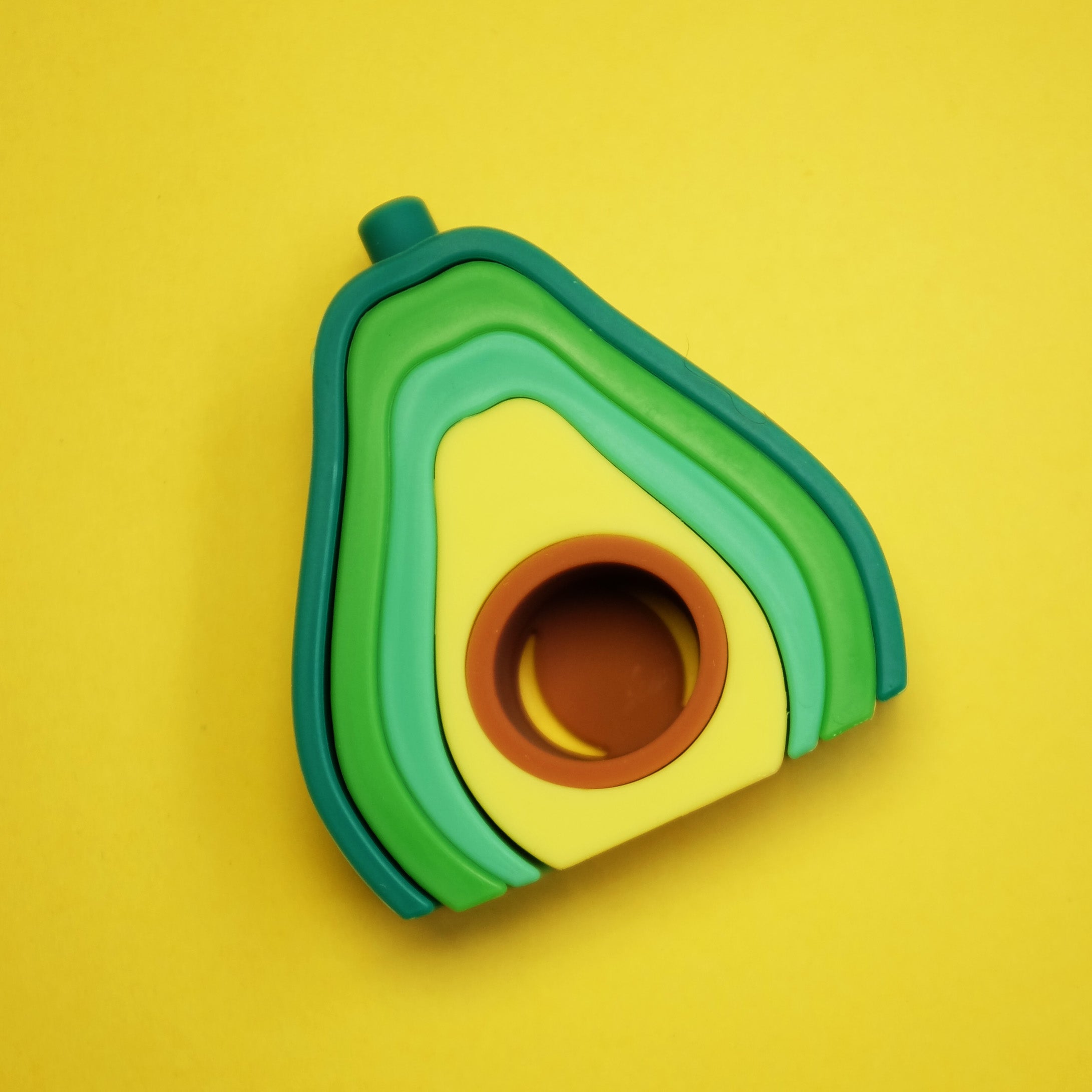 Silicone Stacking Avocado Toy #0601B