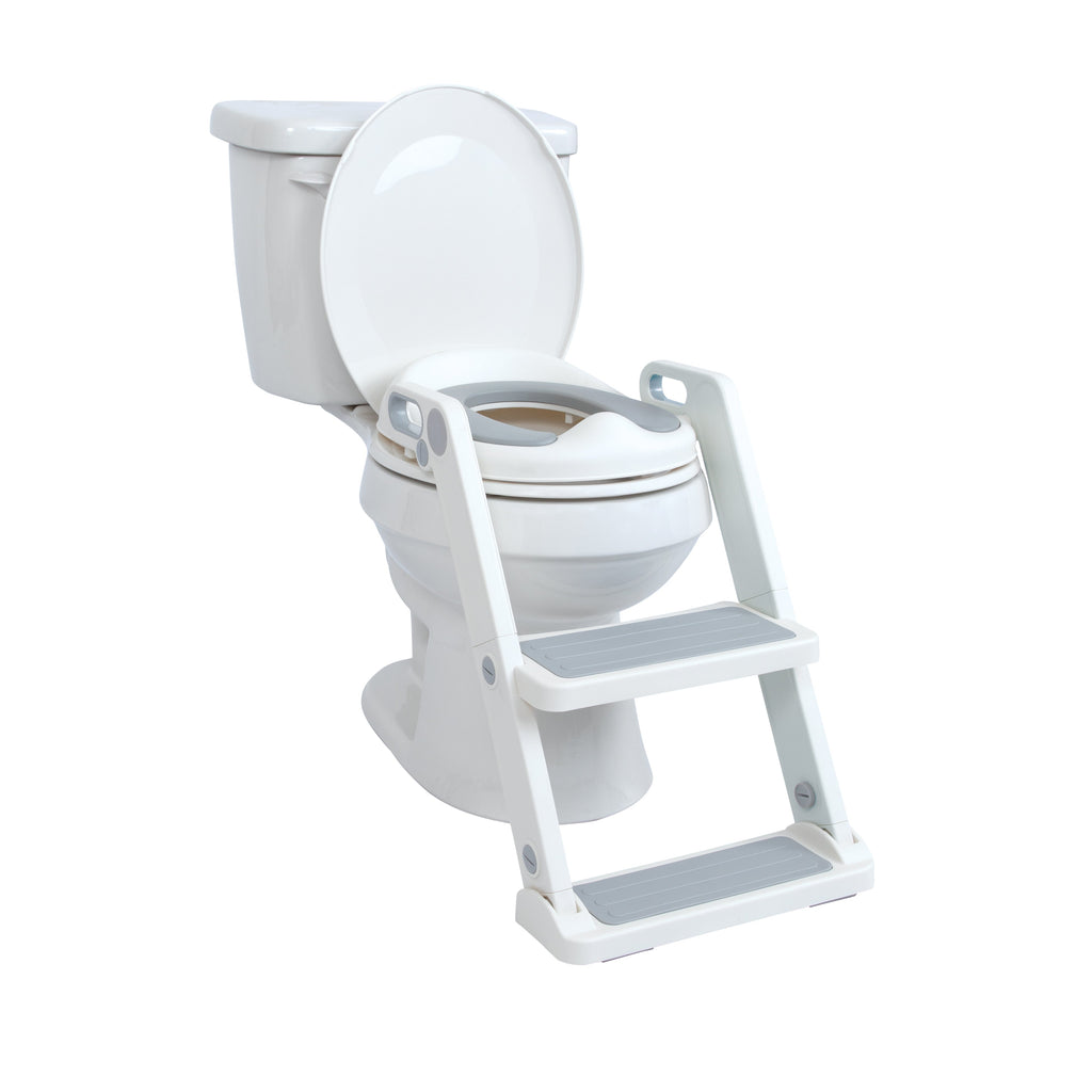 All-in-One Potty Seat Topper with Ladder | Grey #10541