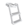 All-in-One Potty Seat Topper with Ladder | Grey #10541