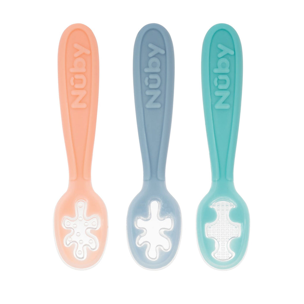 Baby's First Spoons | Aqua, Peach, & Light Blue #309ST