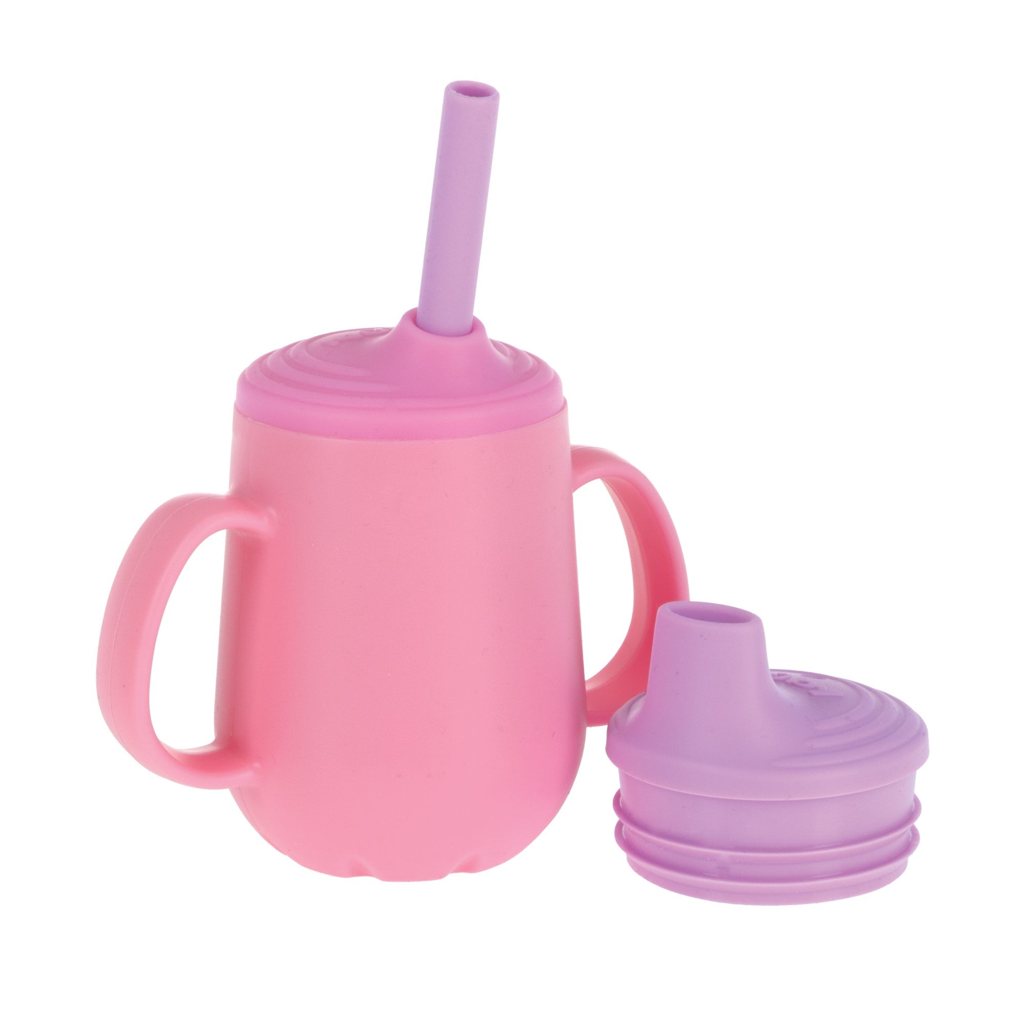 3-Stage Training Cup Set with Handles | Pink #358ZM