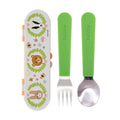 Stainless Steel Toddler Utensil Set | Forest Animals #008B1