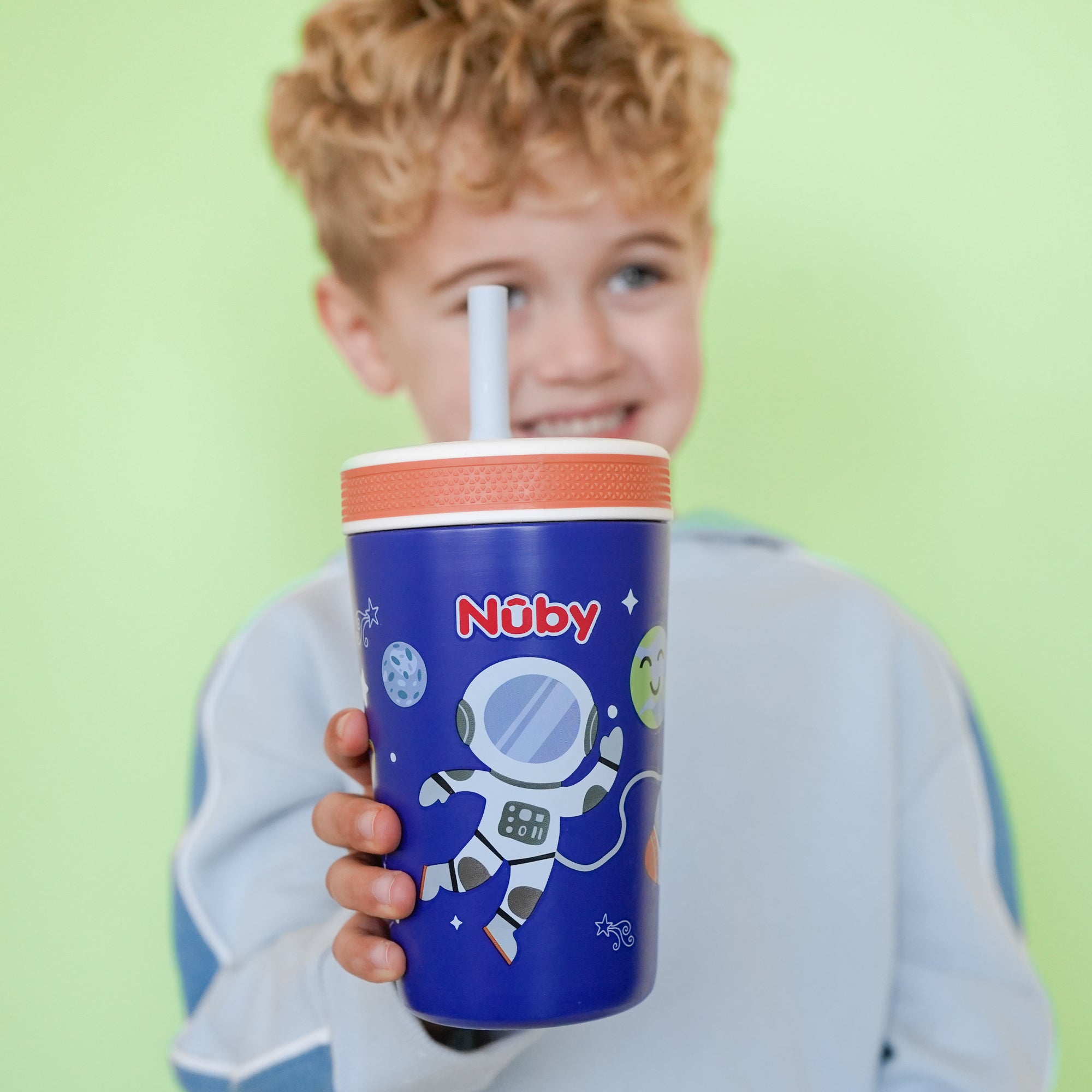 Thirsty Kids Flexstraw Stainless Steel Cup | Astronaut #028O6