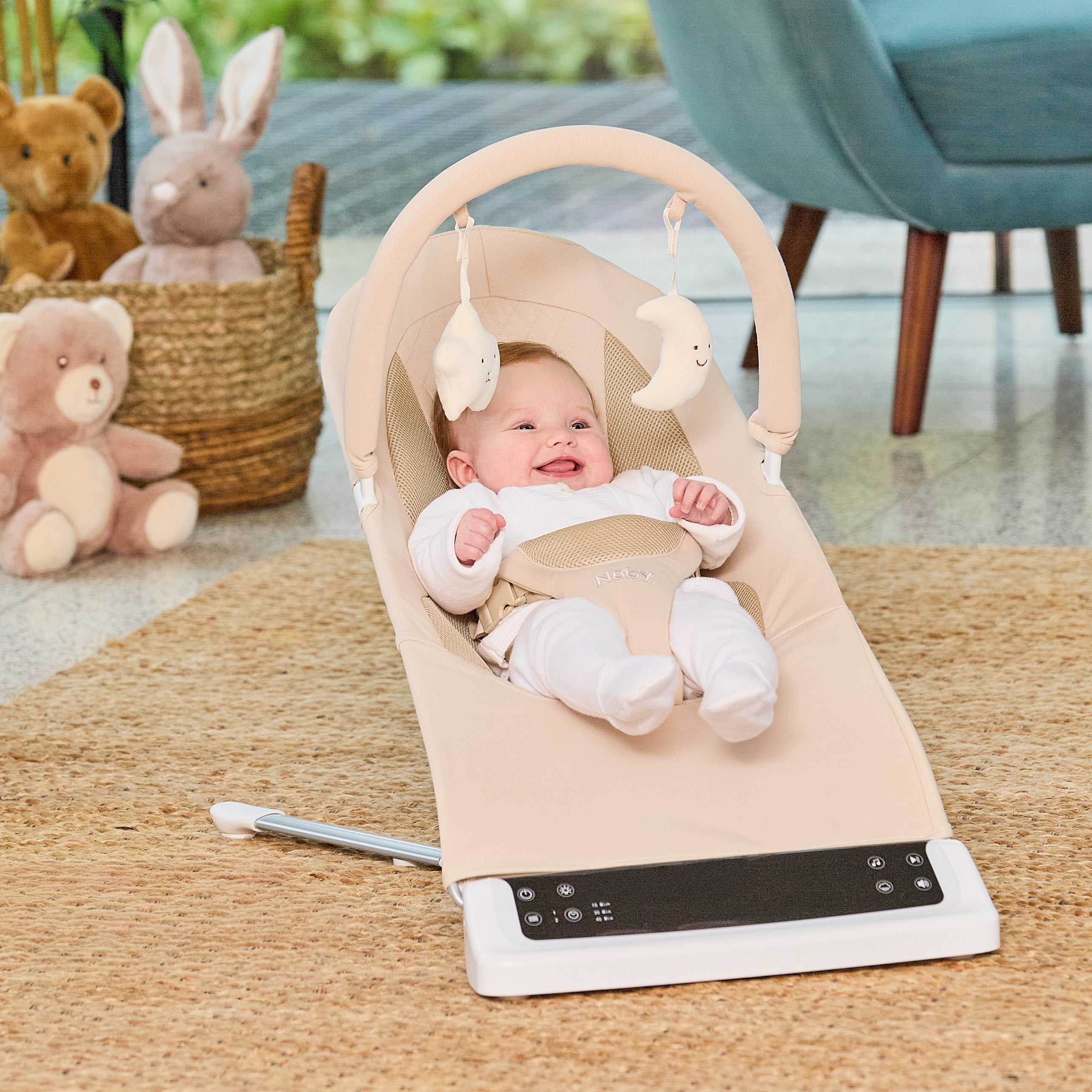 Deluxe Baby Bouncer Seat | Khaki #253T0