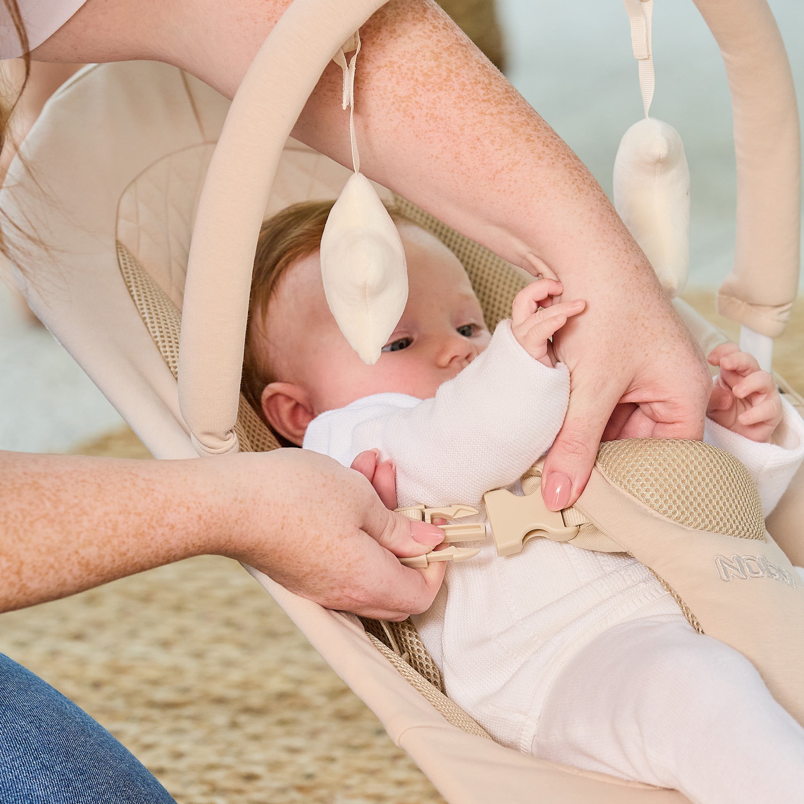 Deluxe Baby Bouncer Seat | Khaki #253T0