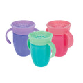 360 Wonder Cup with Handles (3 Pack - 7 oz) | Purple/Pink/Aqua #3419P