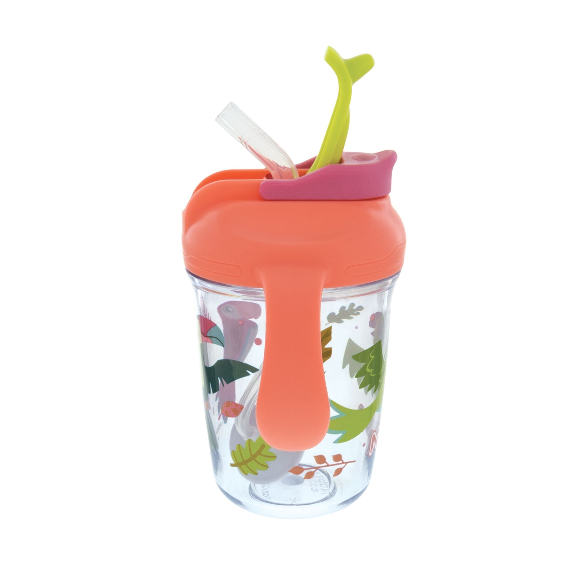 2-Handle Multi-Function Flip-It Cup | Tropical Birds #385X1