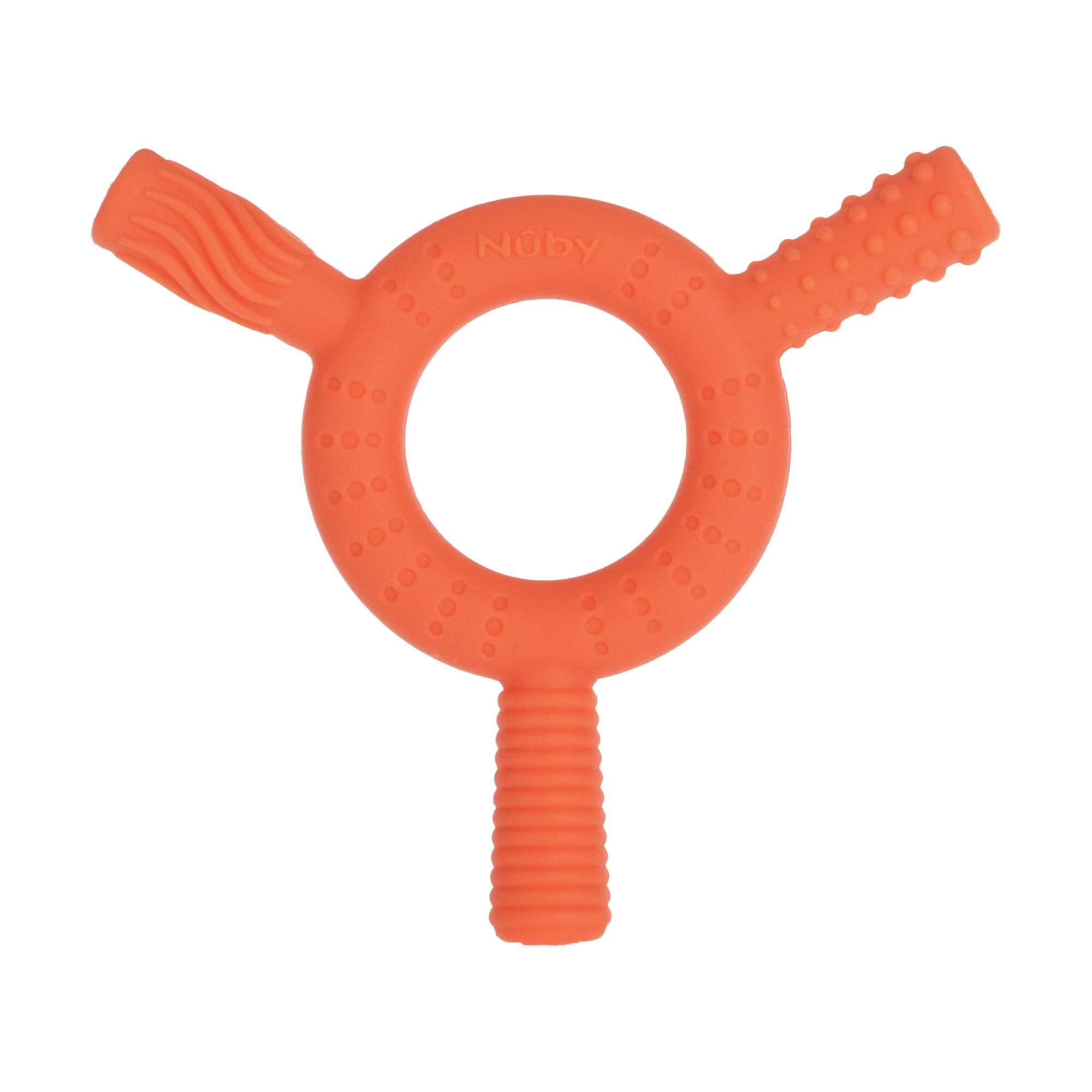 Hollow Sensory Tube Teethers | Blue/Coral #1960T