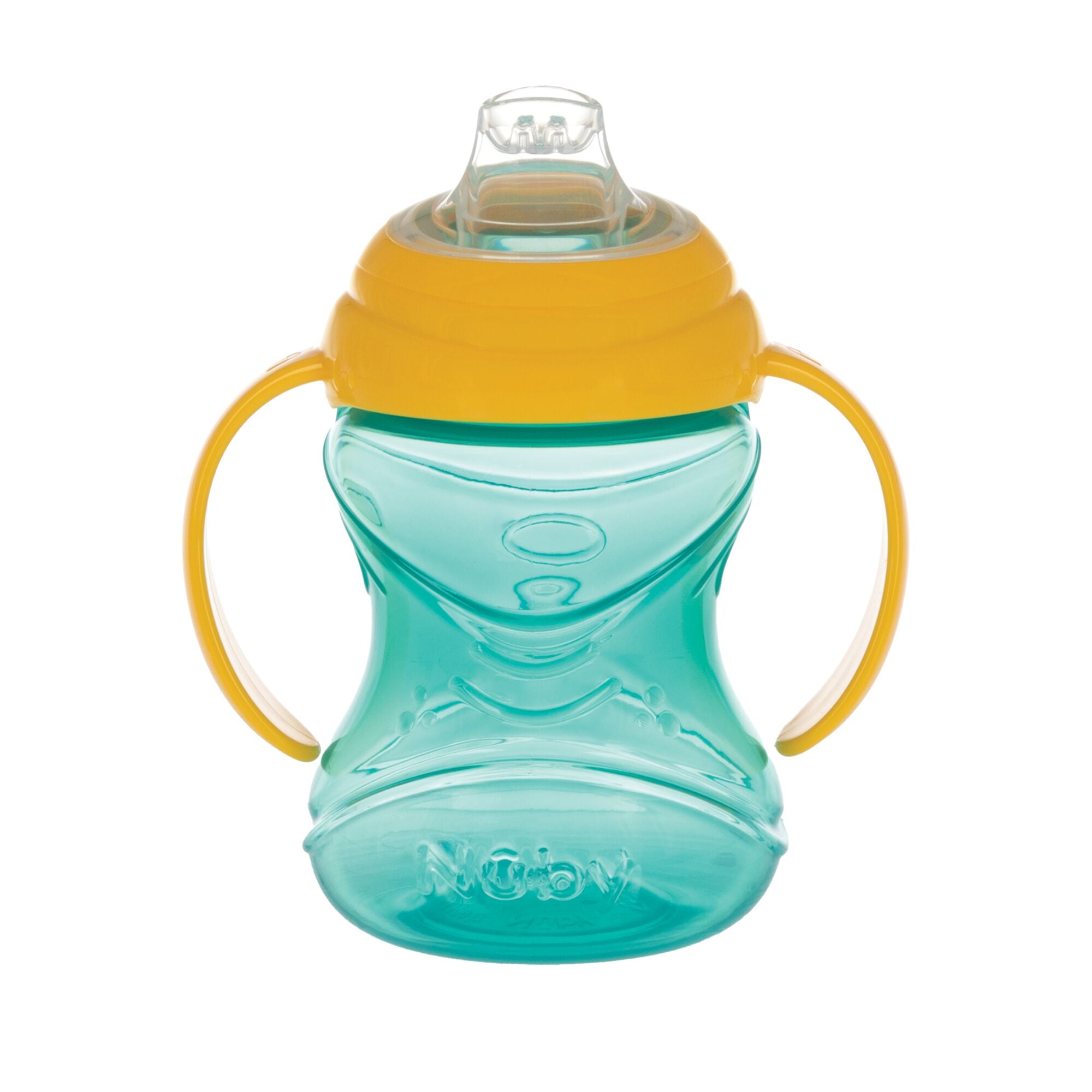 Clik-It Soft Spout Grip N' Sip Trainer Cup (2 Pack) | Aqua/Yellow #2755M