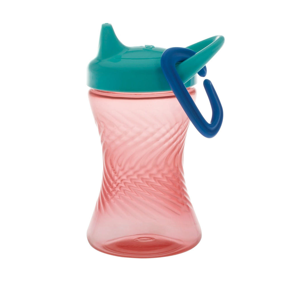 Hard Spout Sippy Cup with Carabiner (3 Pack) | Aqua/Red/Green #203MK