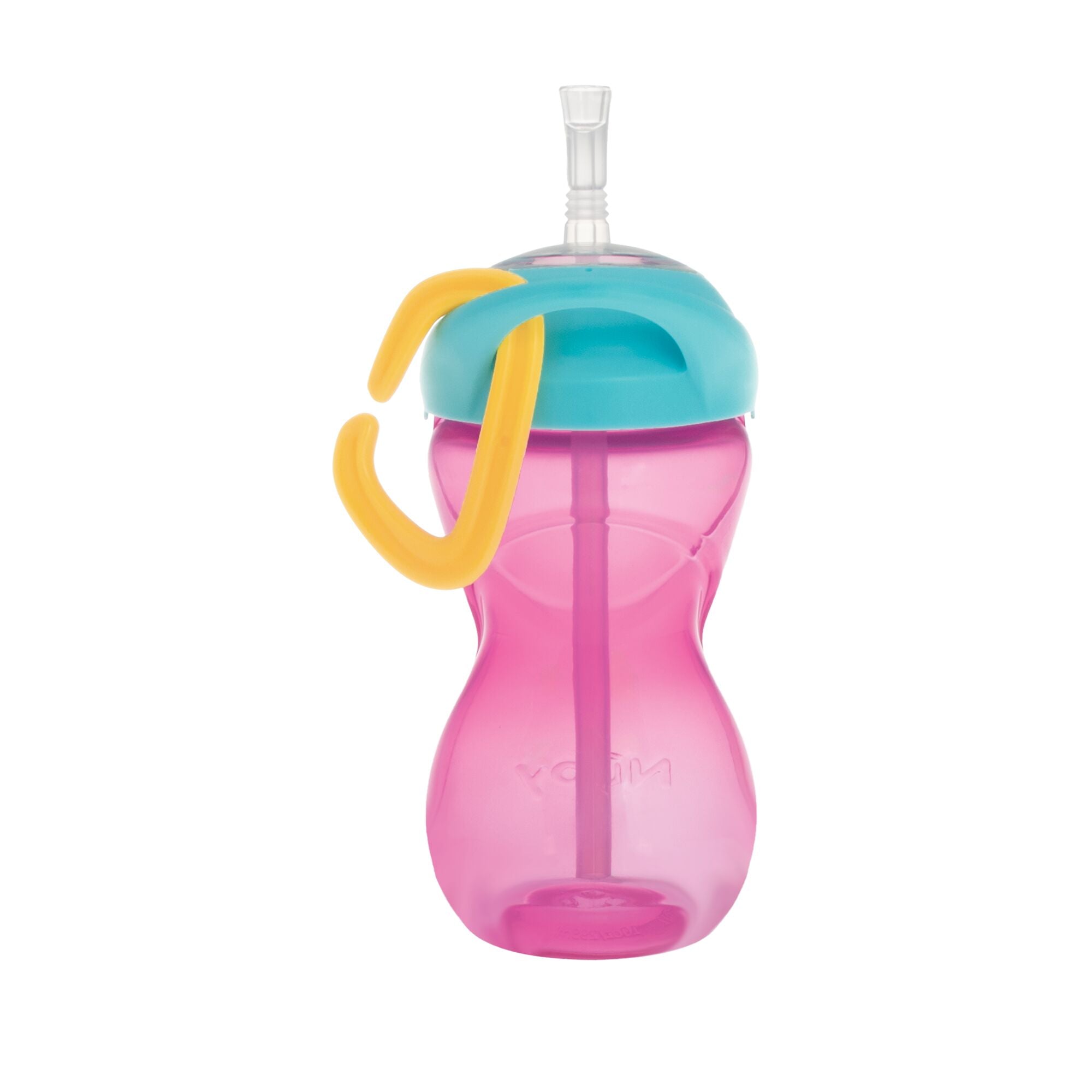 Clik-it Travel Straw Cup with Carabiner (3 Pack) | Aqua/Pink/Purple #271Y2