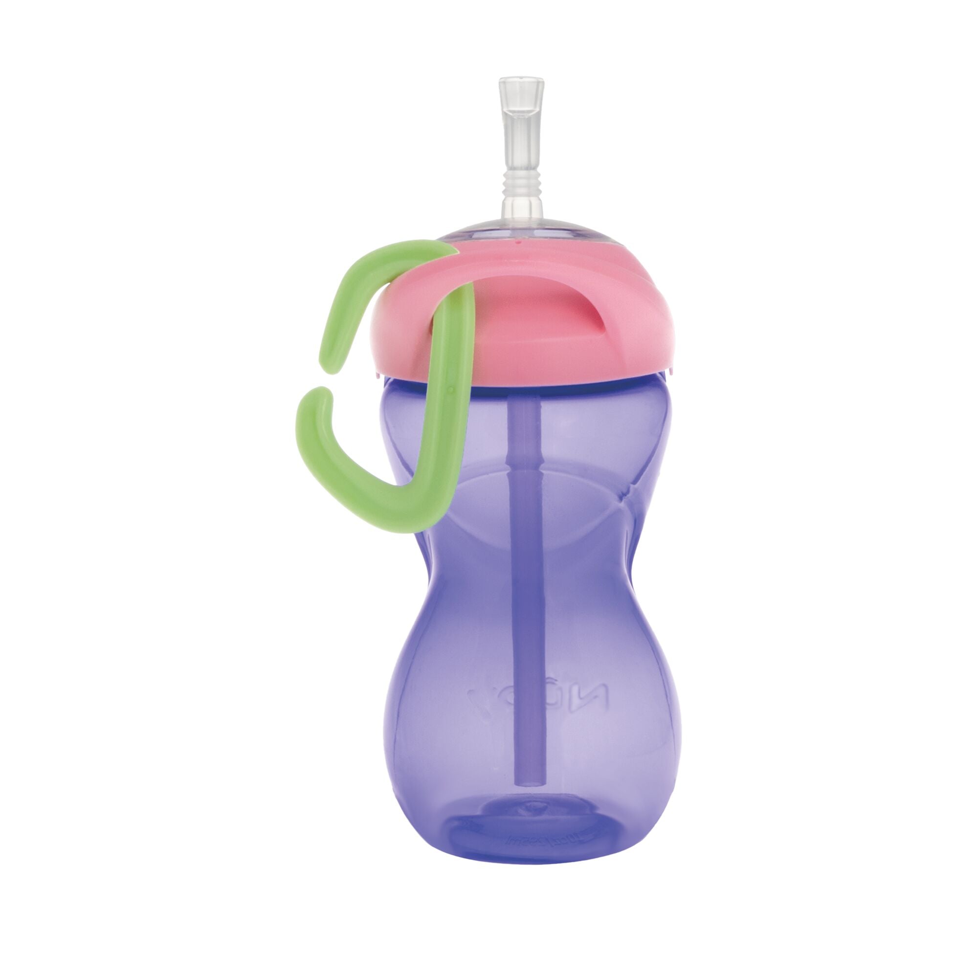 Clik-it Travel Straw Cup with Carabiner (3 Pack) | Aqua/Pink/Purple #271Y2