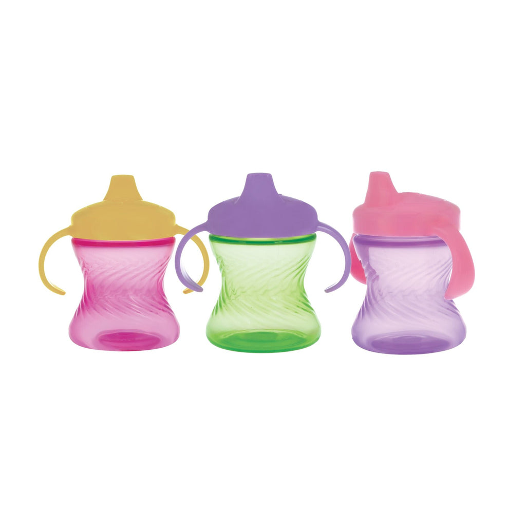 2-Handle Hard Spout Sippy Cup (3 Pack) | Pink/Green/Purple #39350