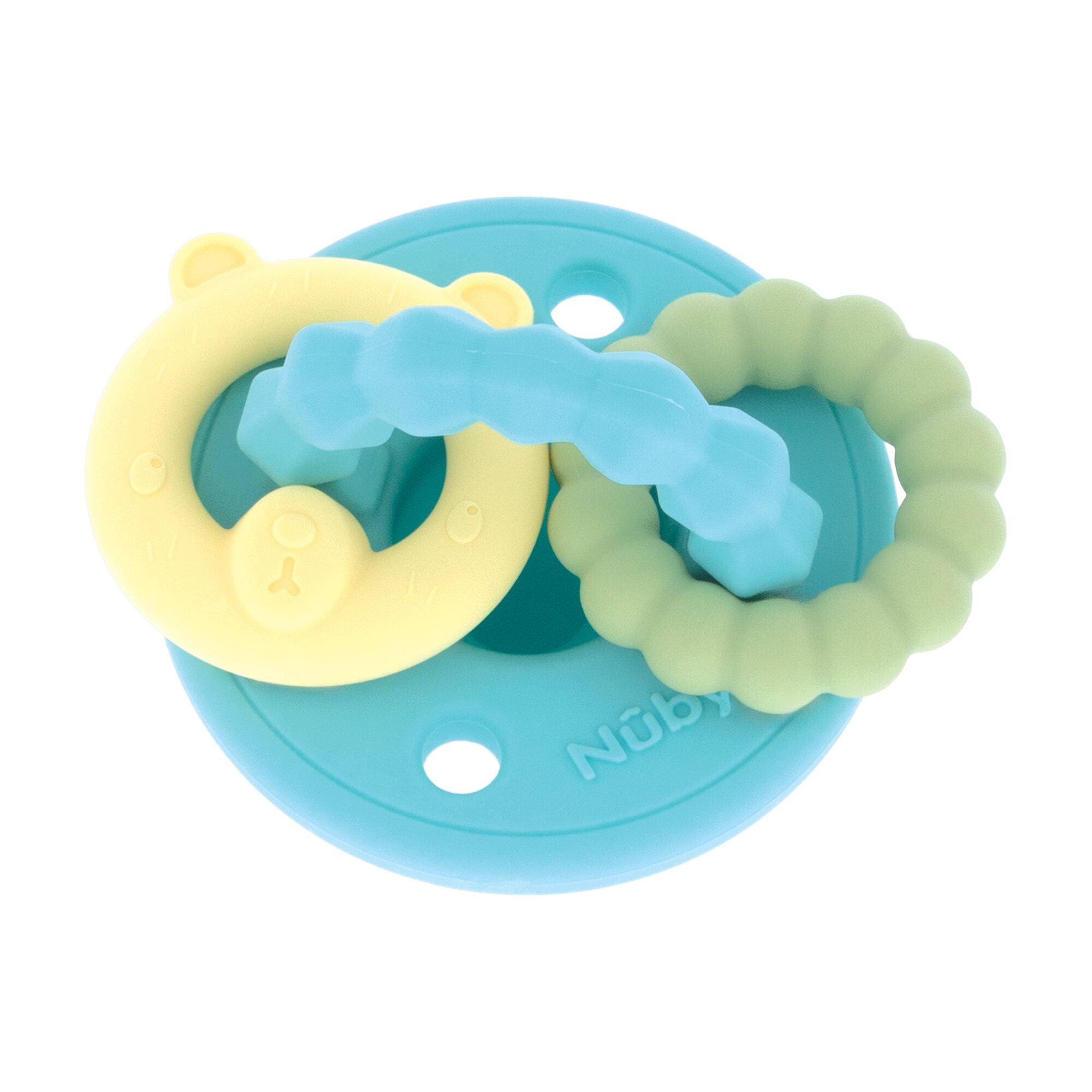 Silicone Charms (2 Pack) | Aqua/Yellow #081E7