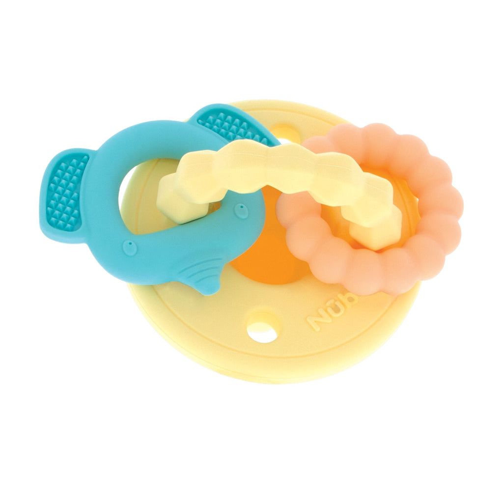 Silicone Charms (2 Pack) | Aqua/Yellow #081E7