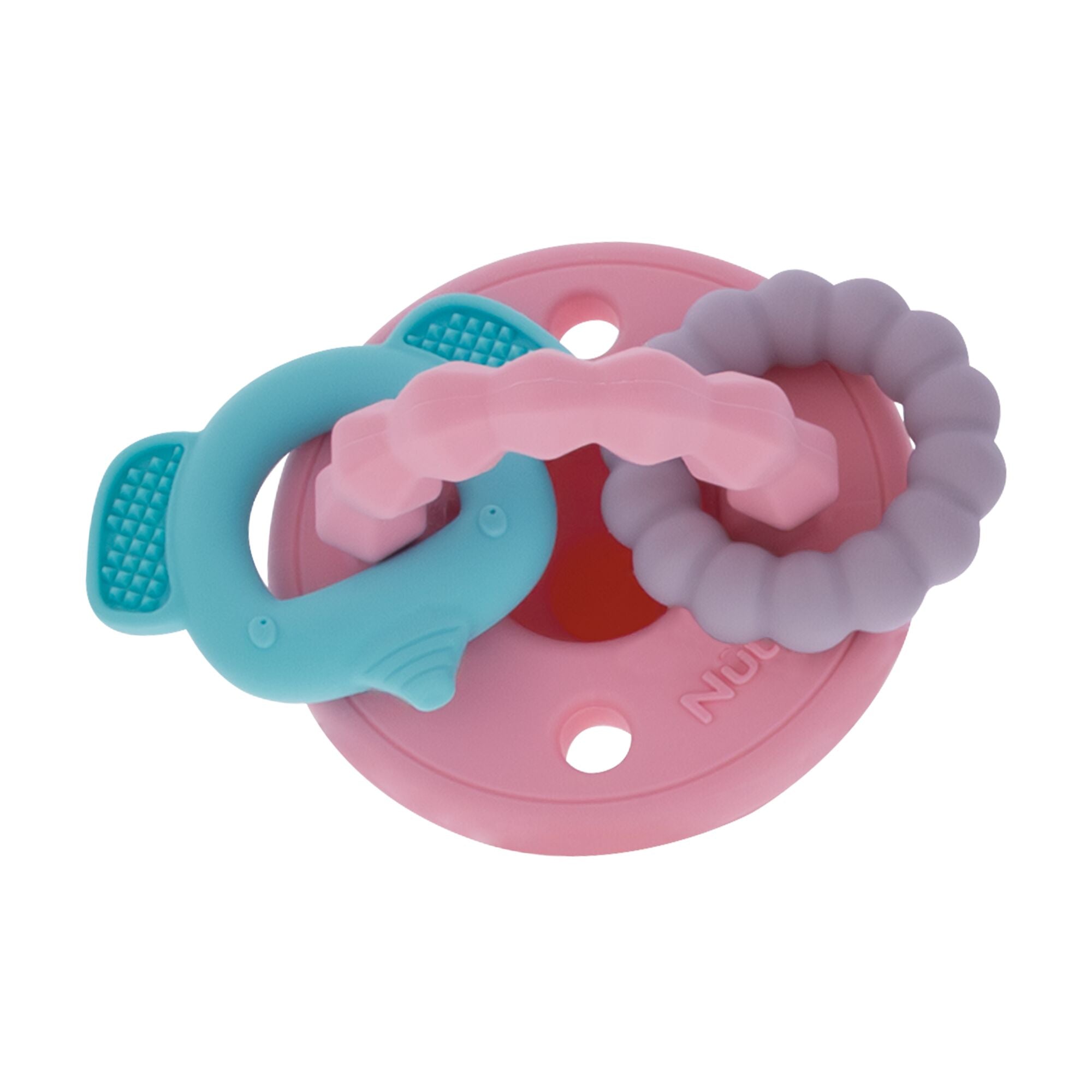 Silicone Charms (2 Pack) | Pink/White #079O8
