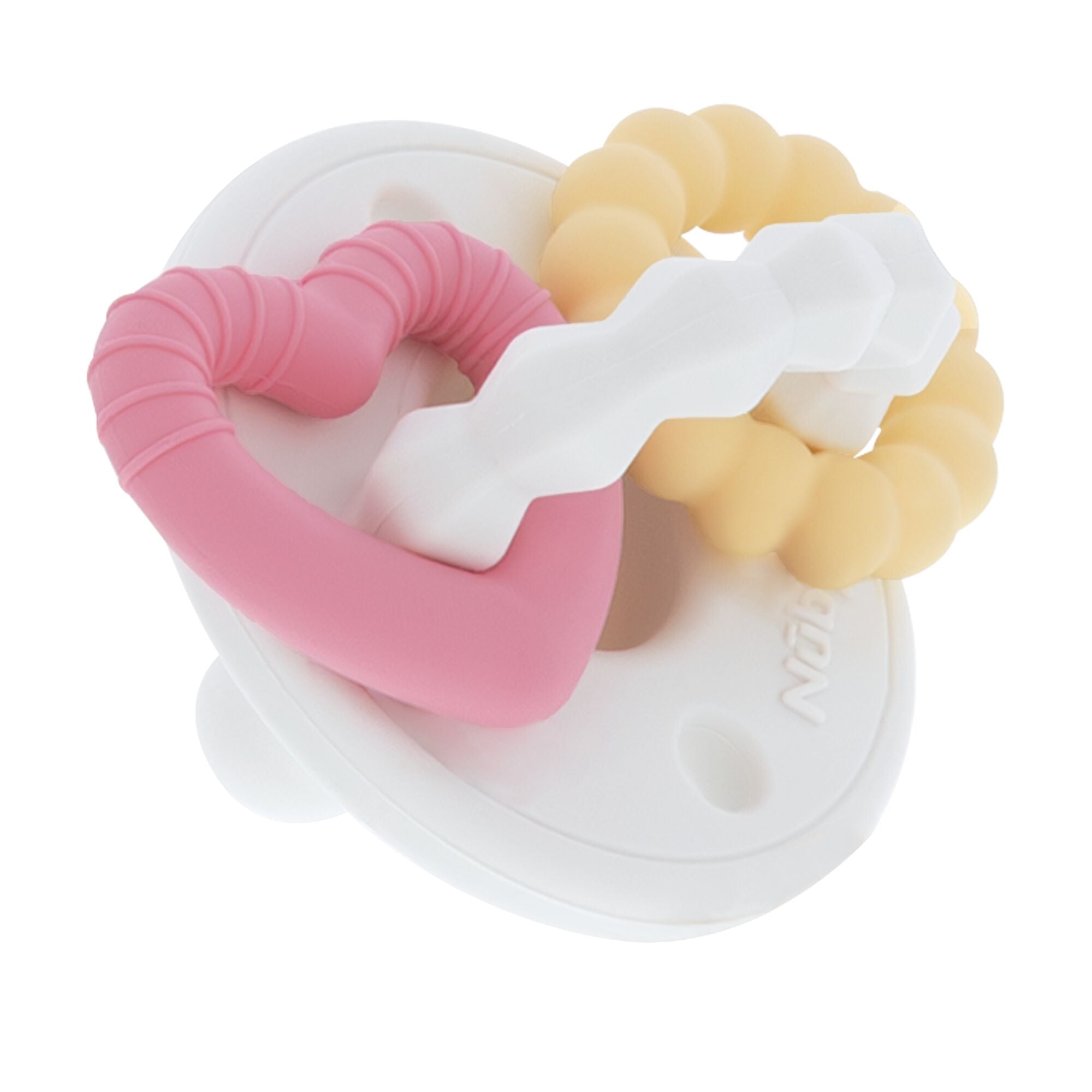 Silicone Charms (2 Pack) | Pink/White #079O8