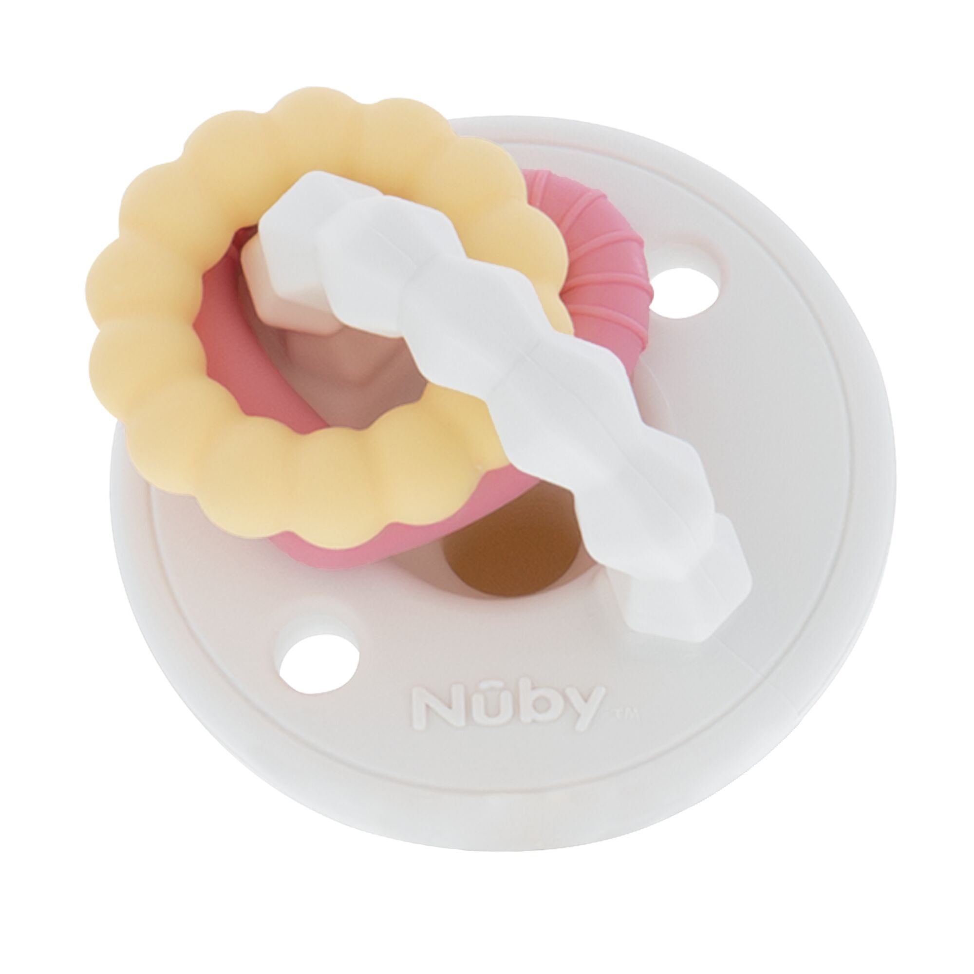 Silicone Charms (2 Pack) | Pink/White #079O8