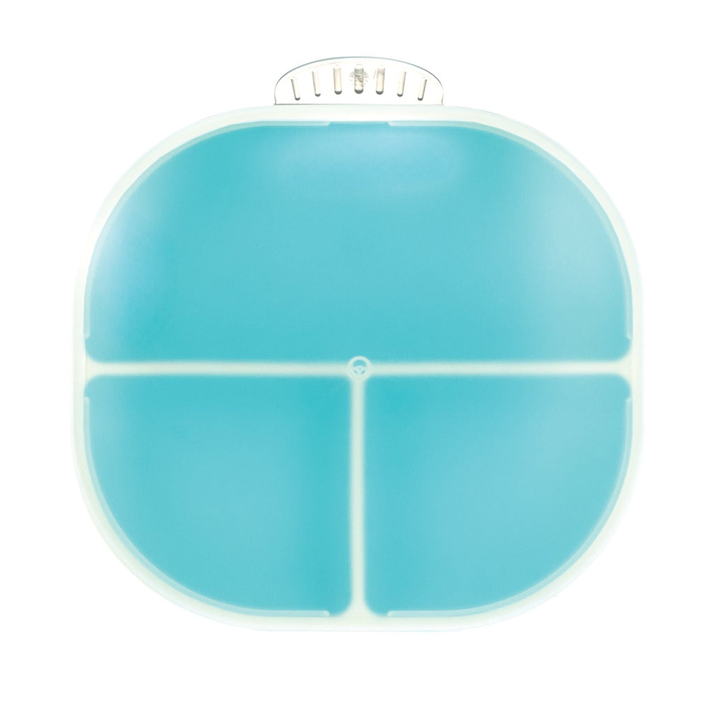 Rectangular Silicone Suction Plate (2 Pack) | Coral / Aqua #101OG
