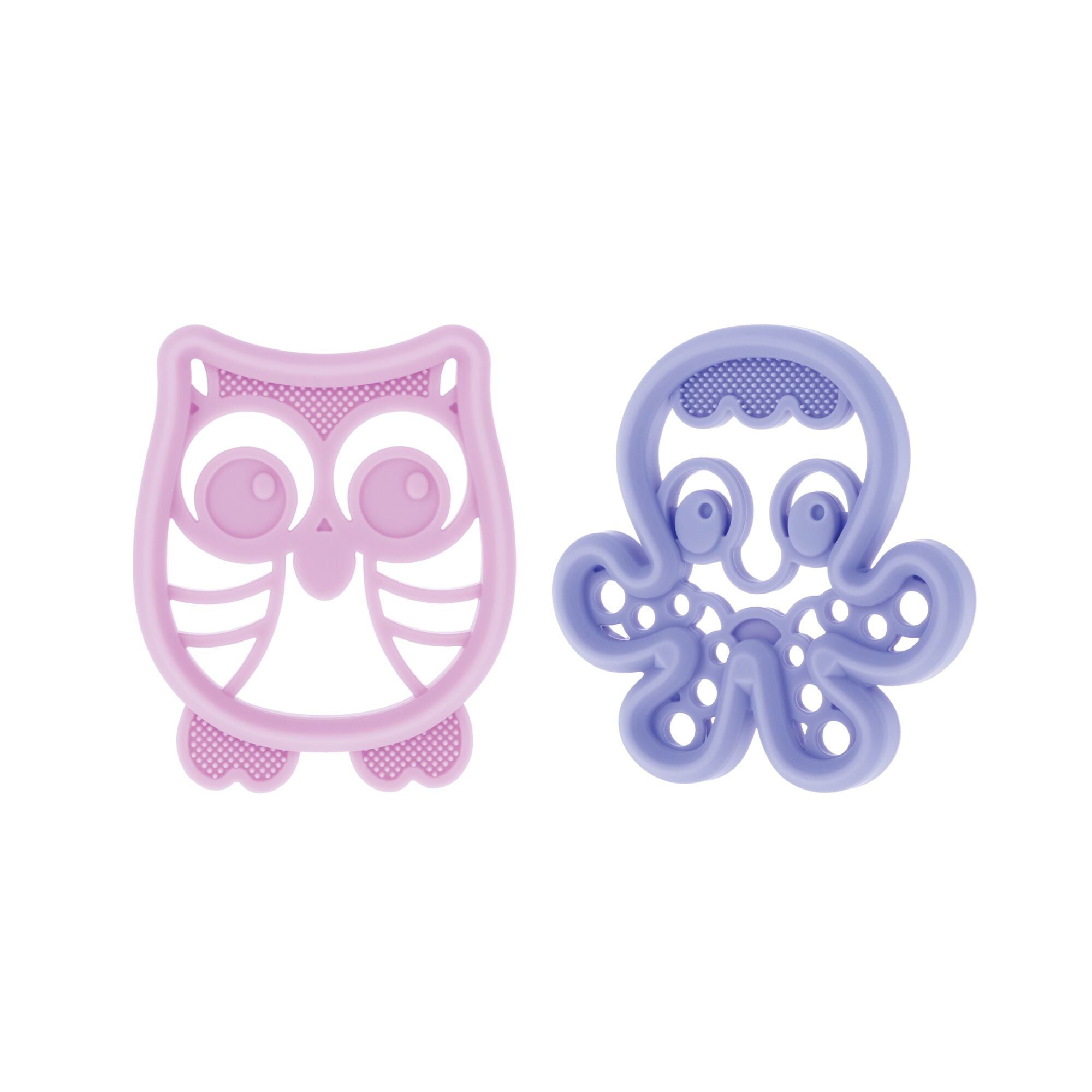 Silicone Mini Teethers (2 Pack) | Owl & Octopus #069QC