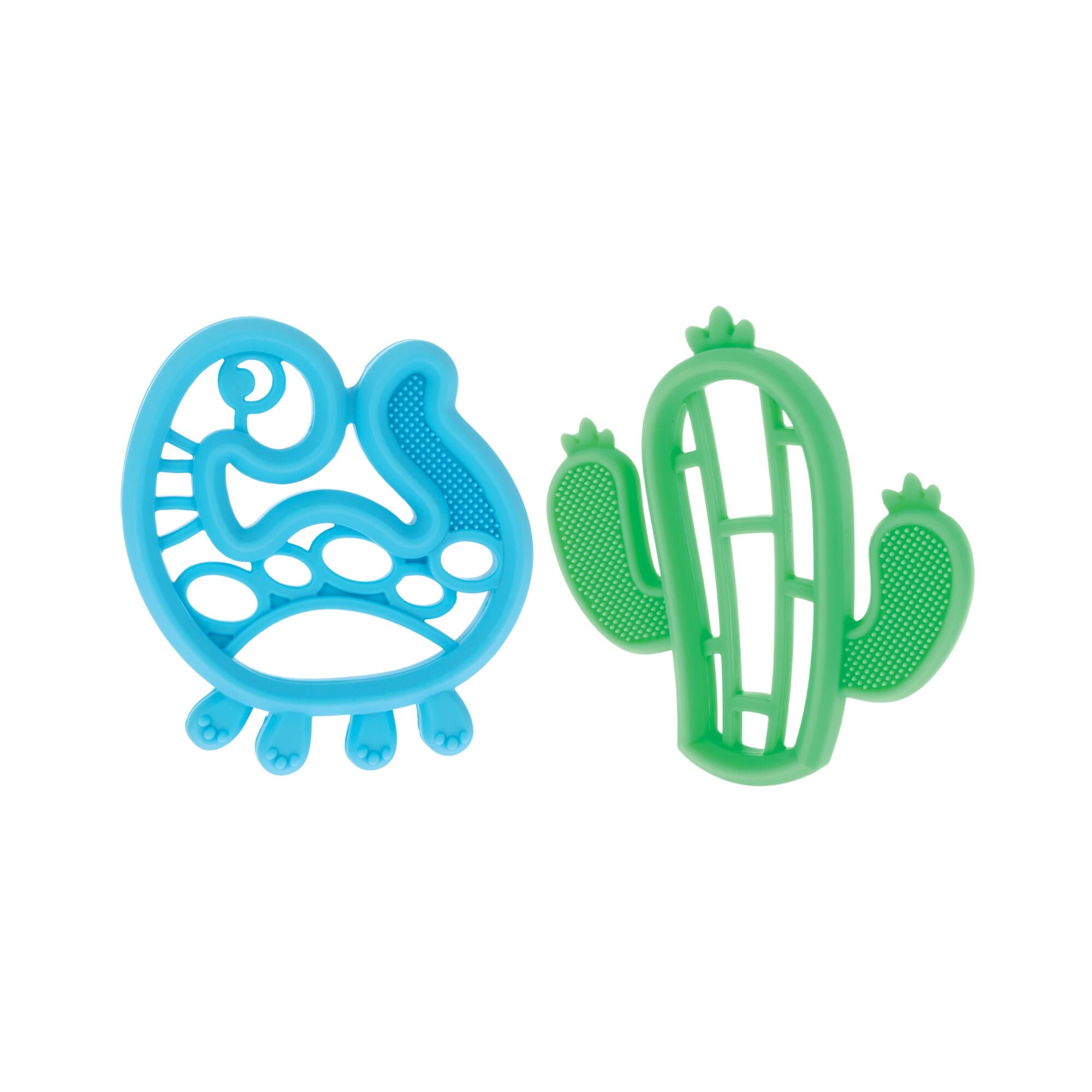 Silicone Mini Teethers (2 Pack) | Dino & Cactus #0701R