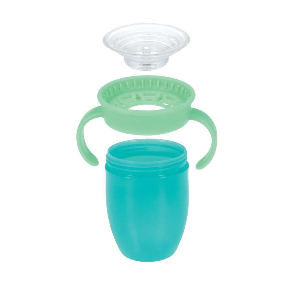 360 Wonder Cup with Handles (2 Pack - 5 oz) | Pink/Aqua #345BC
