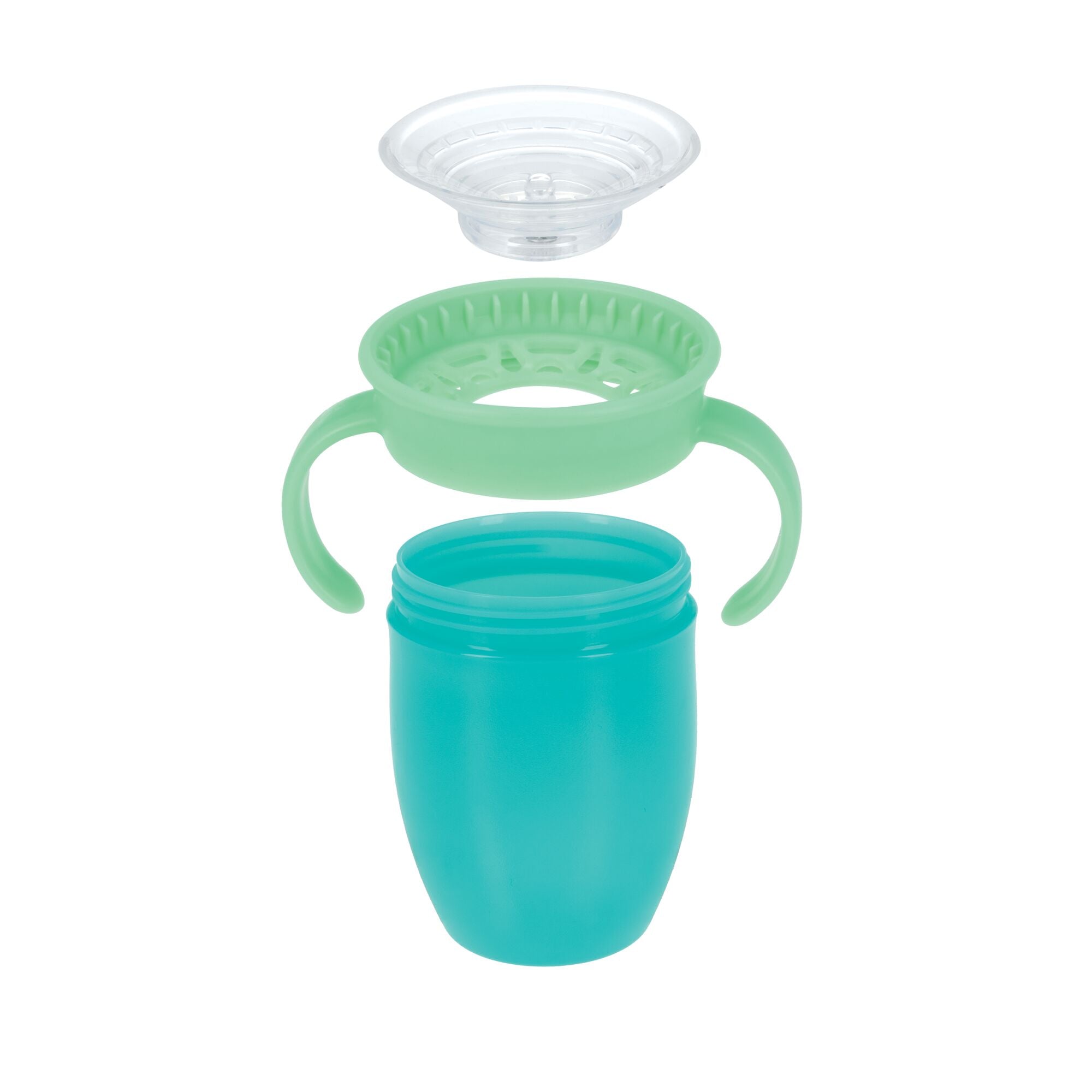 360 Wonder Cup with Handles (2 Pack - 5 oz) | Pink/Aqua #345BC