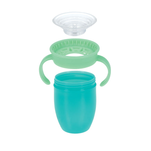 360 Wonder Cup with Handles (2 Pack - 5 oz) | Pink/Aqua #345BC