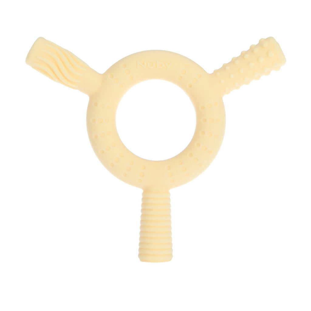 Hollow Sensory Tube Teethers | Green/Yellow #19315
