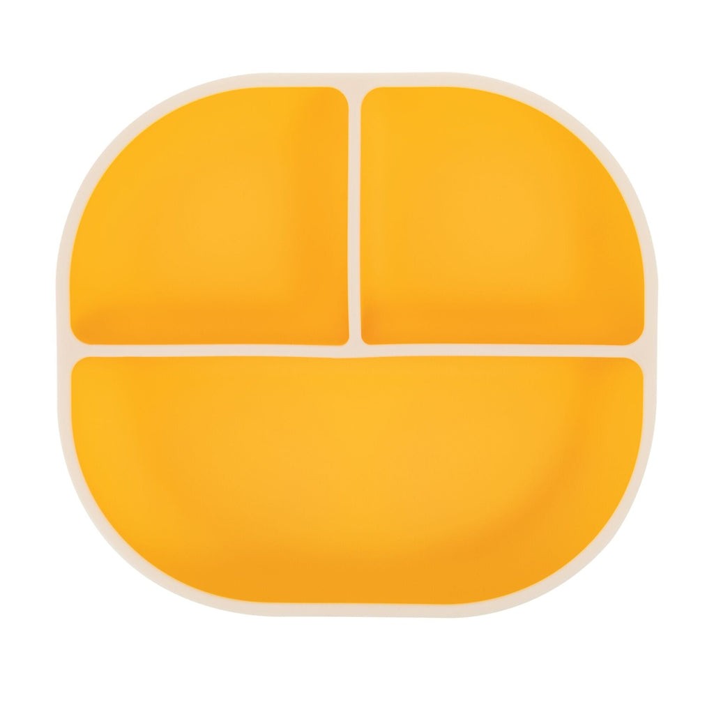 Rectangular Silicone Suction Plate (2 Pack) | Yellow / Blue #100M2