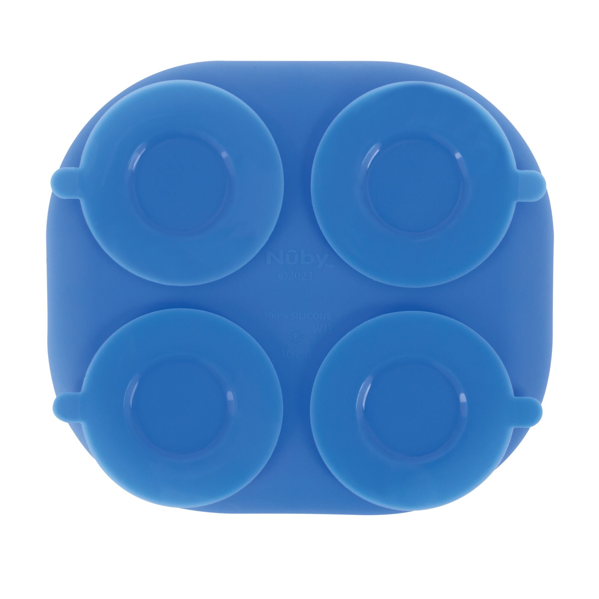 Rectangular Silicone Suction Plate (2 Pack) | Yellow / Blue #100M2