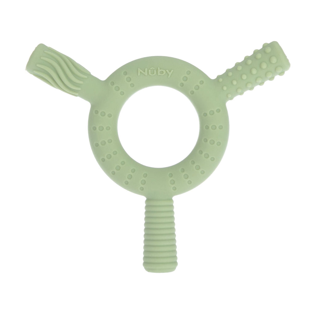 Hollow Sensory Tube Teethers | Green/Blue #195OQ