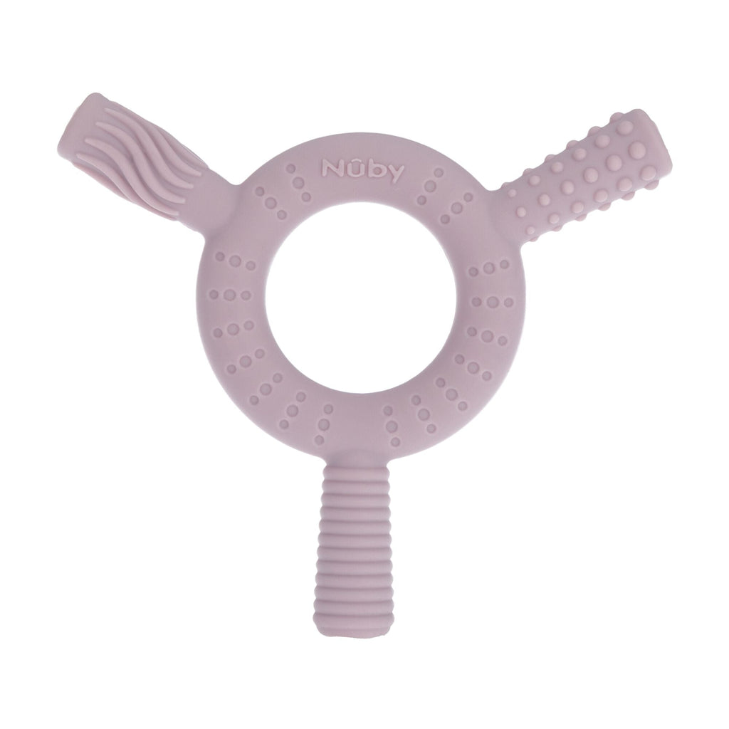Hollow Sensory Tube Teethers | Pink/Plum #194WH