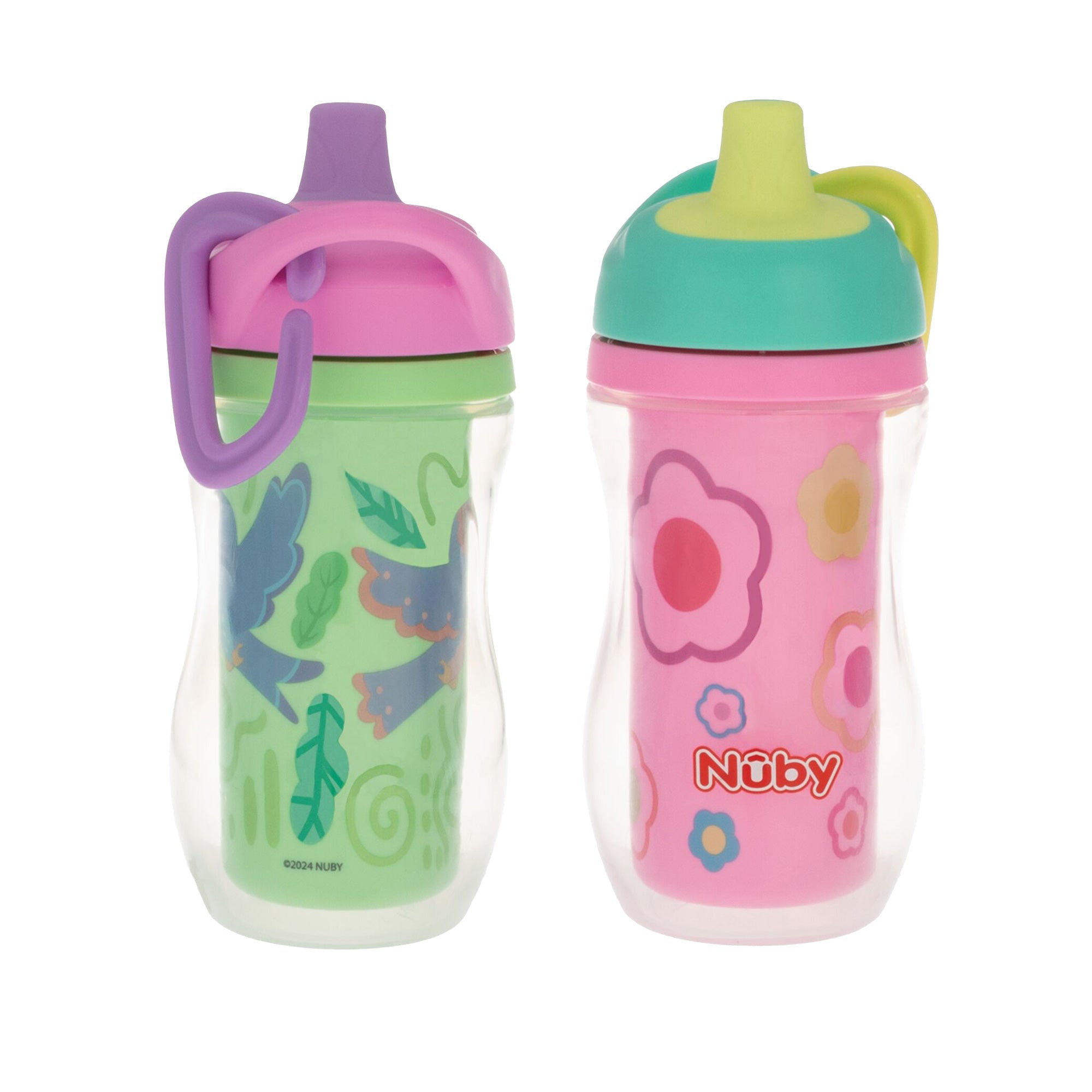 Active Sipper Insulated Cup | Green & Pink #176VQ
