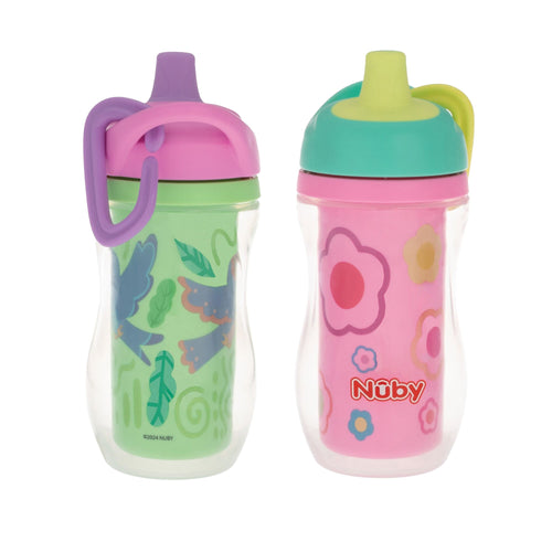 Active Sipper Insulated Cup | Green & Pink #176VQ