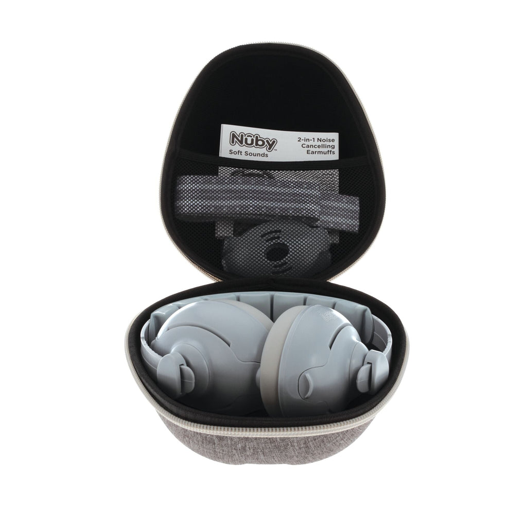Soft Sounds 2-in-1 Noise Cancelling Earmuffs | Grey #376GN