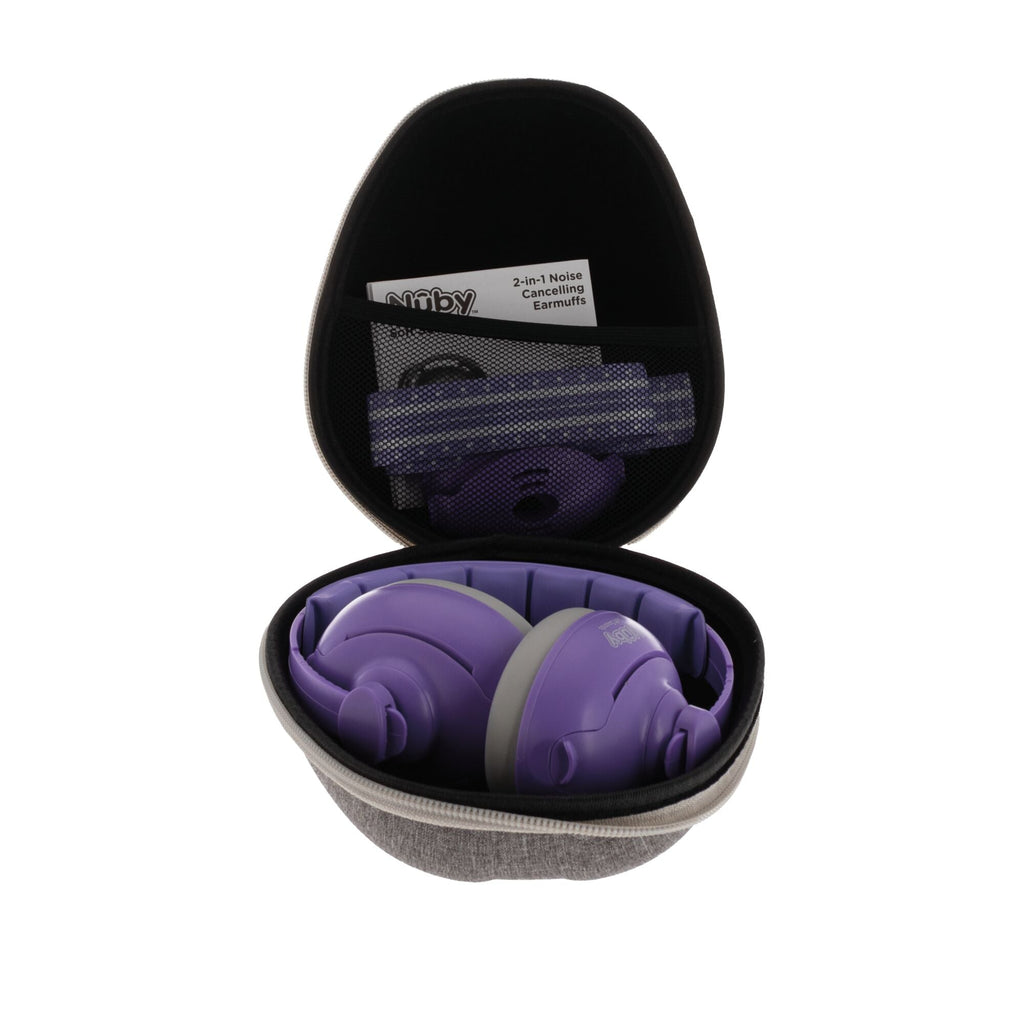 Soft Sounds 2-in-1 Noise Cancelling Earmuffs | Purple #37320