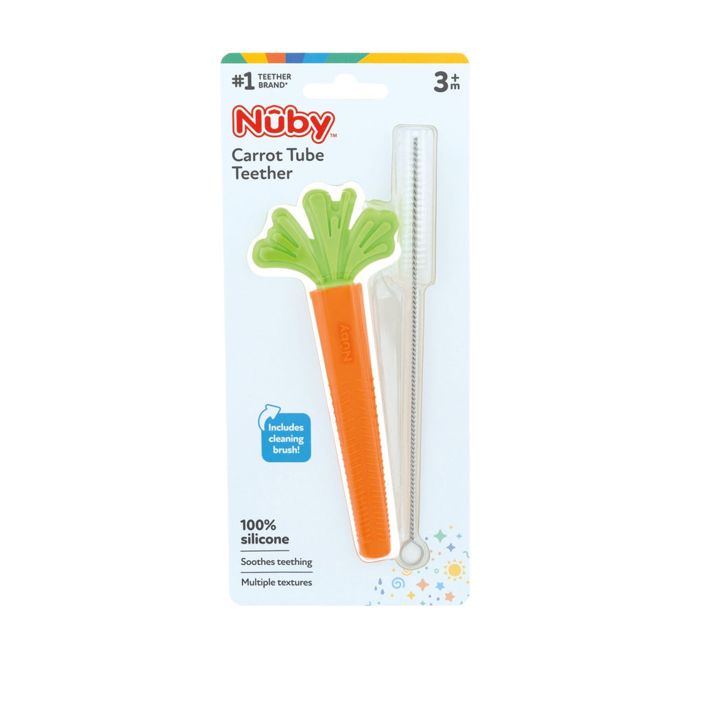 Silicone Carrot Tube Teether #082WJ