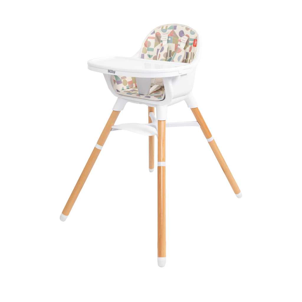 4-in-1 Multi-Use High Chair | White Geometrics #198AL