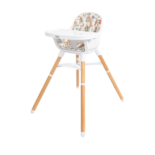 4-in-1 Multi-Use High Chair | White Geometrics #198AL